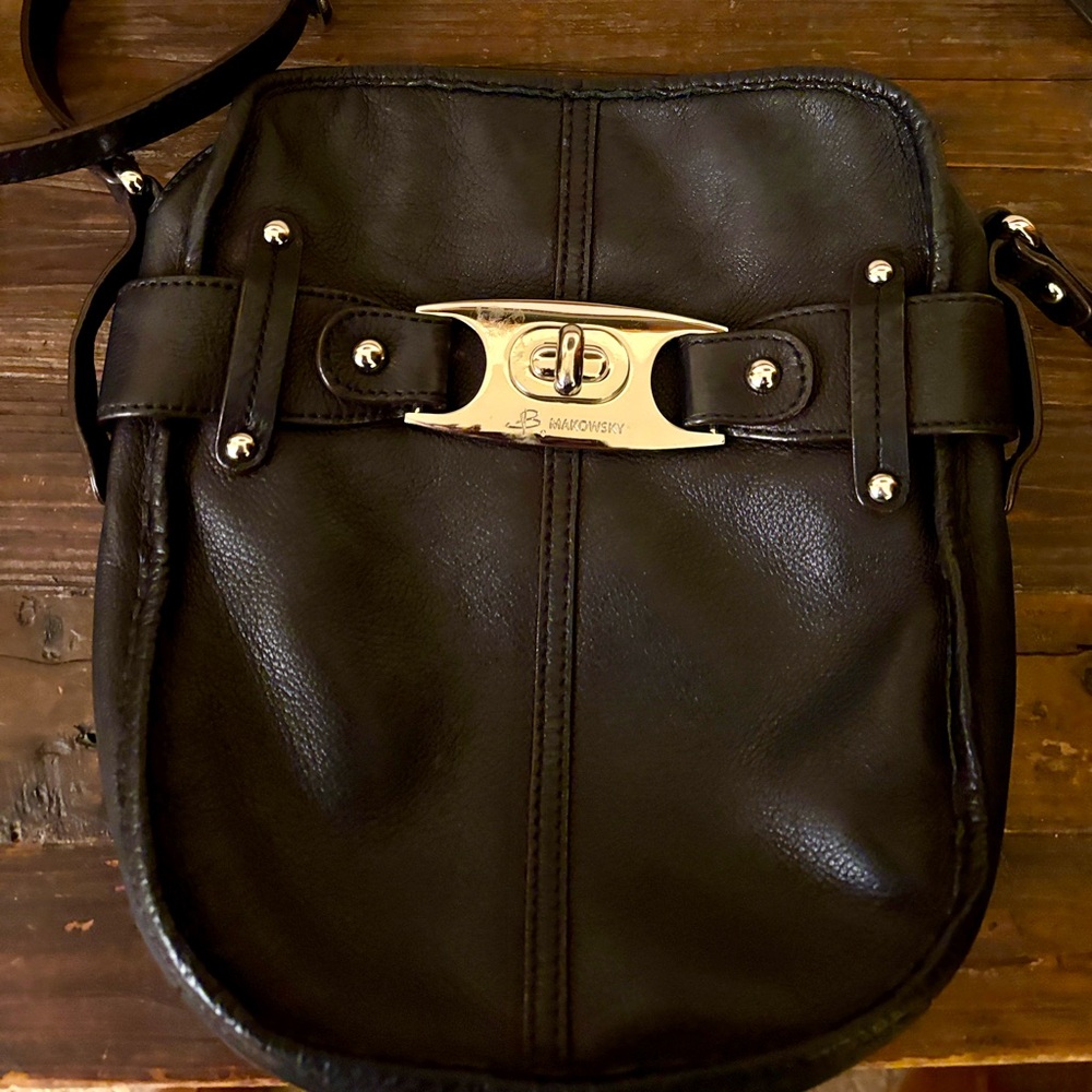 B. Makowsky leather crossbody bag